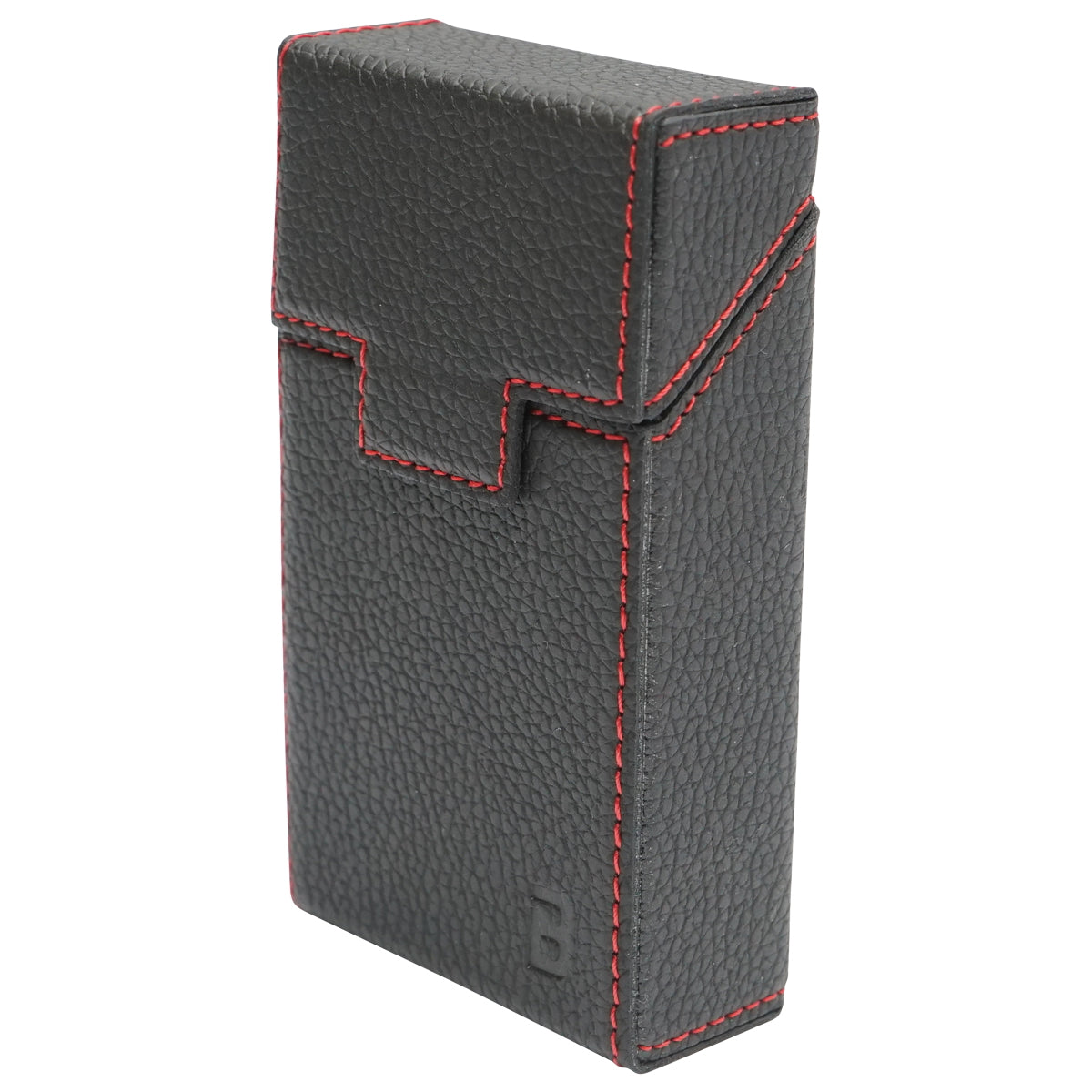 Black leather case for P20 Breckner cigarette pack