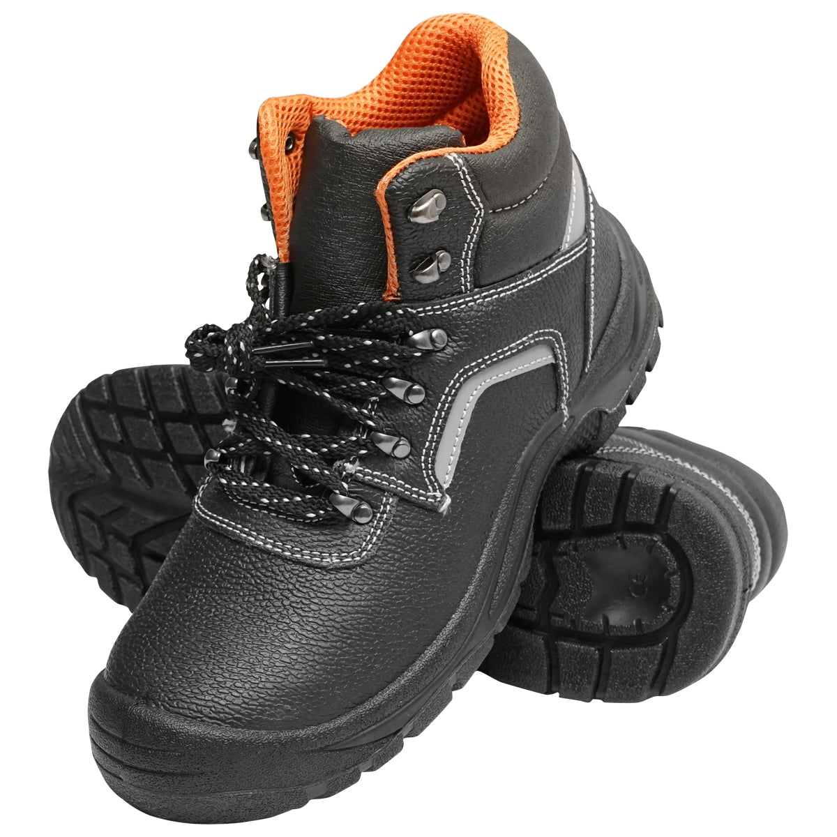 Work boots size 44 with a toe cap and steel sole insert 5015
