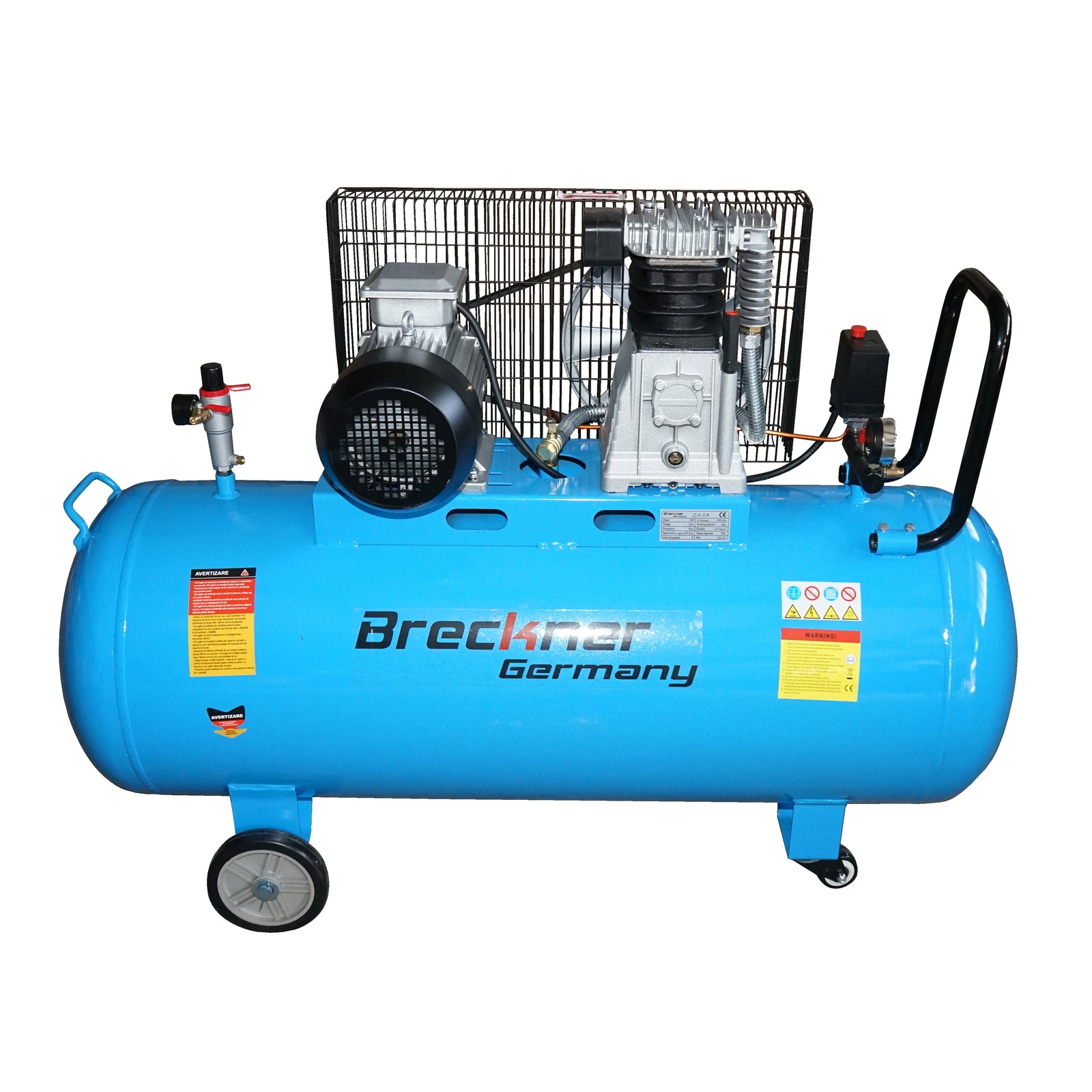 Air compressor 380V, 200L power 3kW/4HP maximum pressure 8 Bar, flow rate 250L/min Breckner Germany