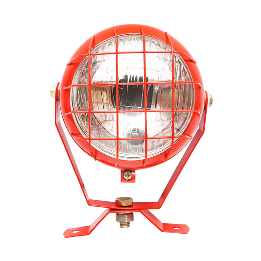 Adjustable orange work lamp, projector with switch for tractor or agricultural machinery 12V Breckner Germany