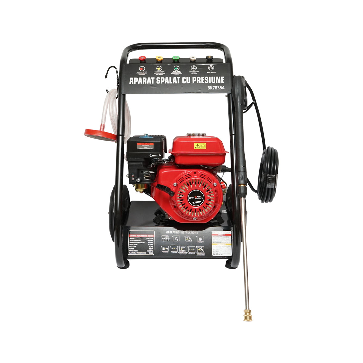 Pressure washer 7.5HP 18 Mpa with hose and pistol Breckner Germany