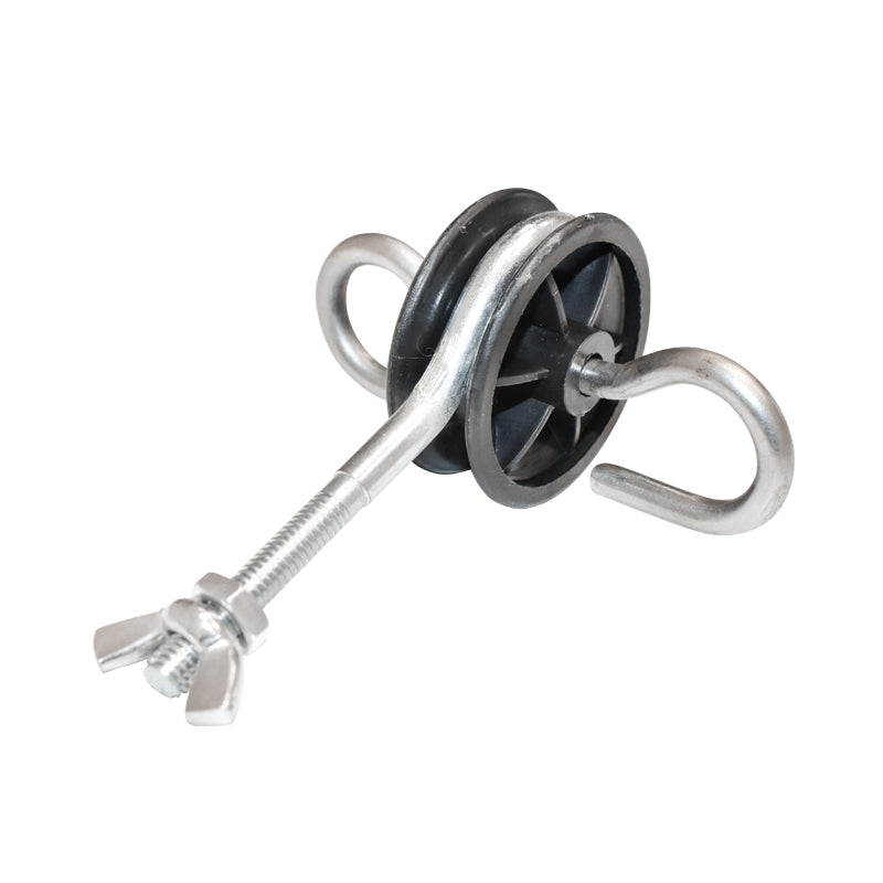 Isolator with double anchoring, butterfly thread 5.9mm 89x83.3mm electric fence Breckner Germany