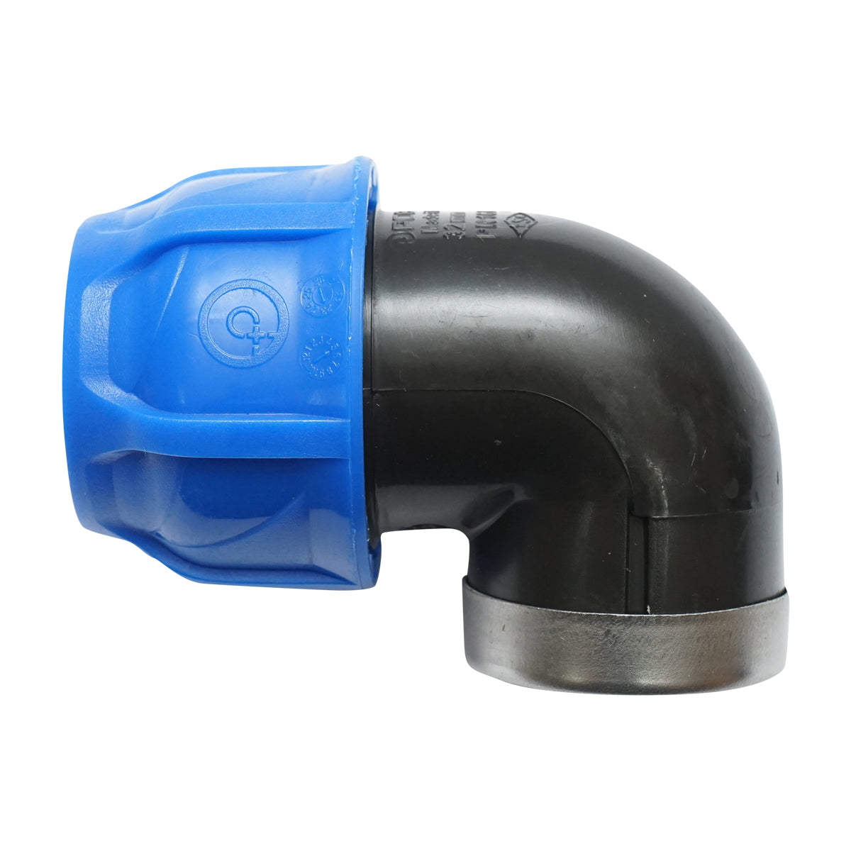 Compression fitting mother internal thread D32mmx1 toll PN 16 bar for PEHD irrigation systems