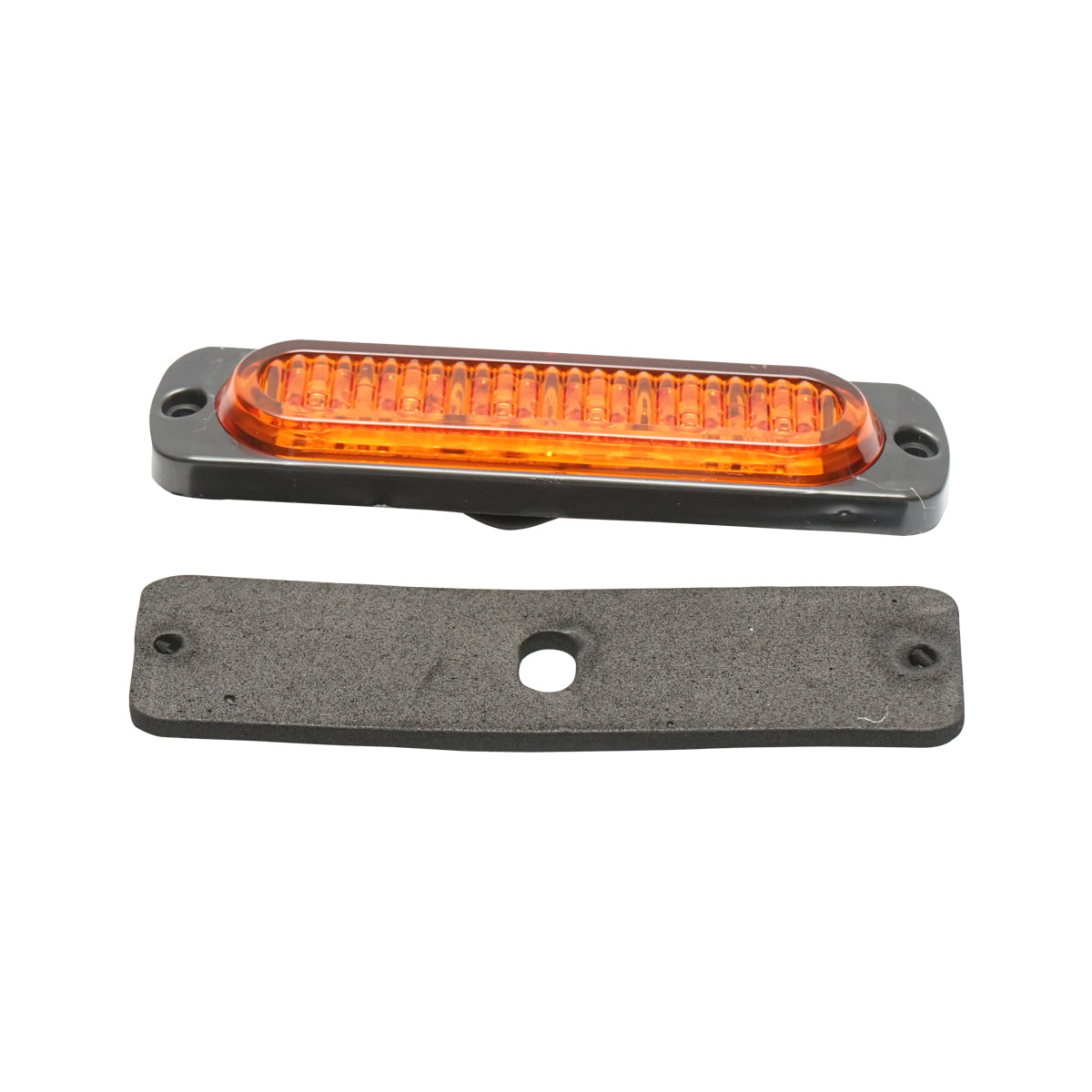 Yellow LED strobe side lamp 113mm 12-24V FR2172Y Breckner Germany