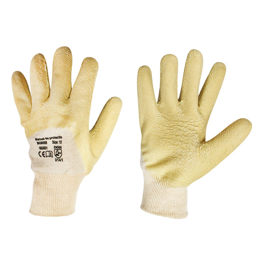 Latex work gloves with inner coating size 10 for cold season Breckner Germany