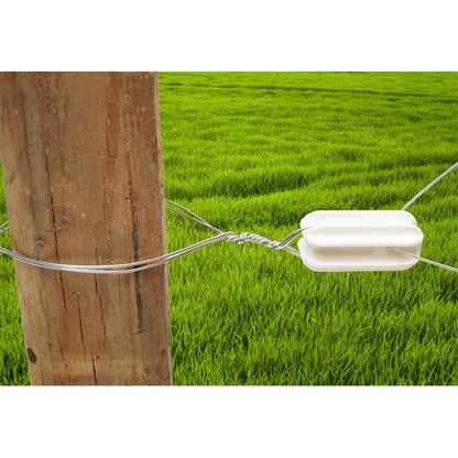 End insulator, white for electric fence Breckner Germany