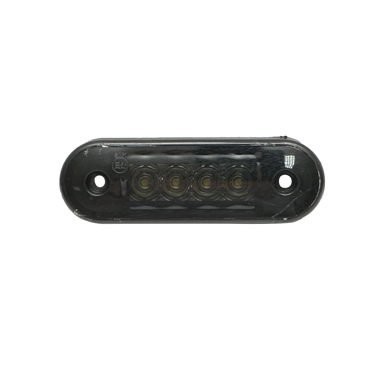Slim LED side marker lamp 12-24V, smoke white 83x27mm Breckner Germany