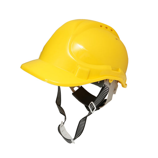 Adjustable ventilated helmet 51-63cm yellow