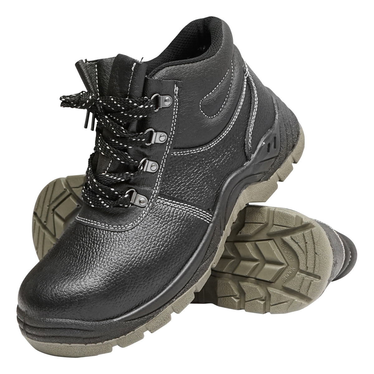 Work boots size 44 with a toe cap and steel sole insert 5003