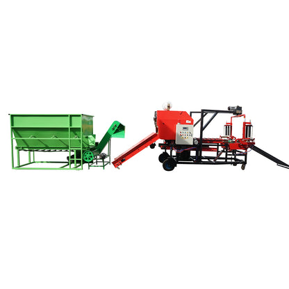 Electric wrapping and baling press 380V with foil 330mm and net 720mm