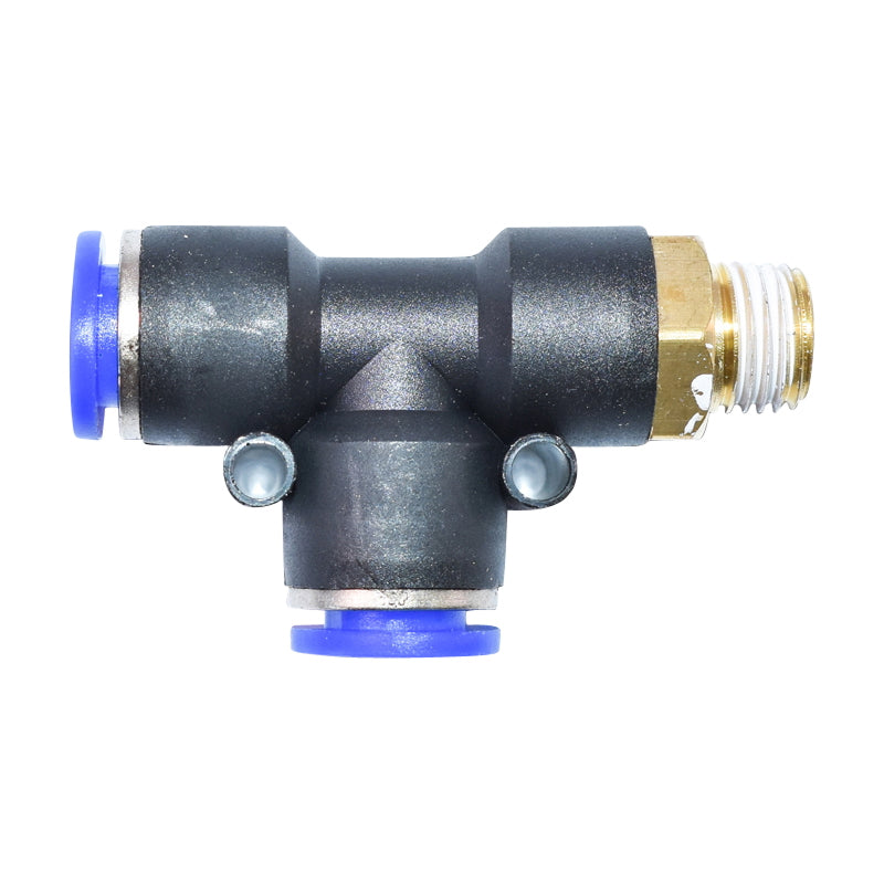 Quick T plastic connector and metal screw fi 10x10 with 1/4