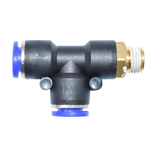 Quick T plastic connector and metal screw fi 10x10 with 1/4
