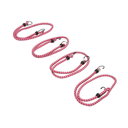 Set of 4 elastic cords with hooks for securing goods, 10mmx100cm Breckner Germany