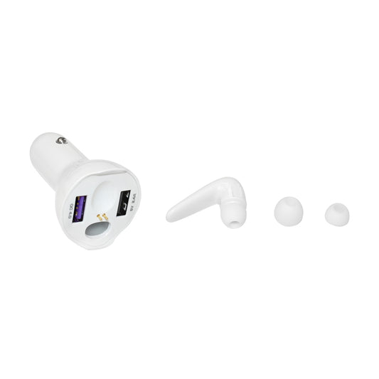 Bluetooth headset with car charger type cigarette lighter