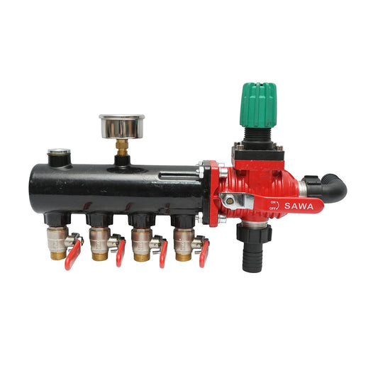 Metal herbicide distributor with 4 horsepower, glycerin manometer 25 bar