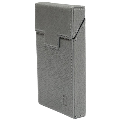 Gray leather case for cigarette pack P34 Breckner