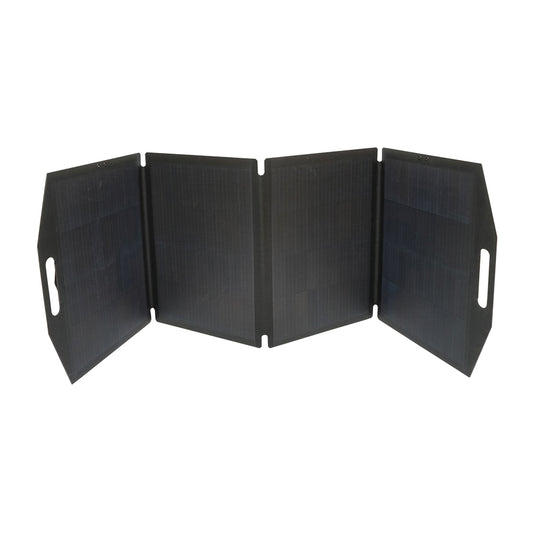 100W monocrystalline photovoltaic solar panel, foldable suitcase type with 10A voltage regulator, 12V/24V Breckner Germany
