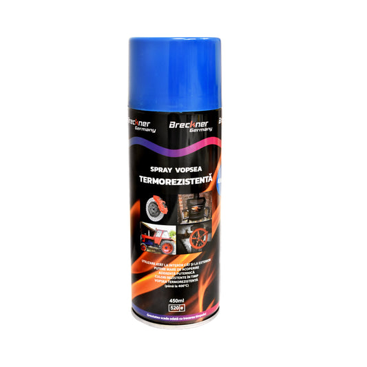 Acrylic heat-resistant spray paint at 400 degrees blue 450ml Breckner Germany