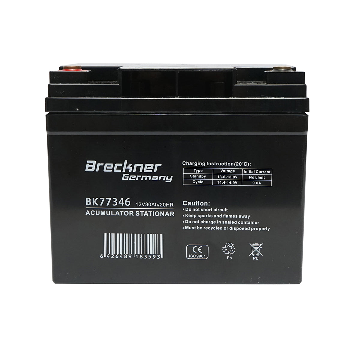12V battery, 30Ah, 20HR Breckner Germany