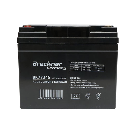 12V battery, 30Ah, 20HR Breckner Germany