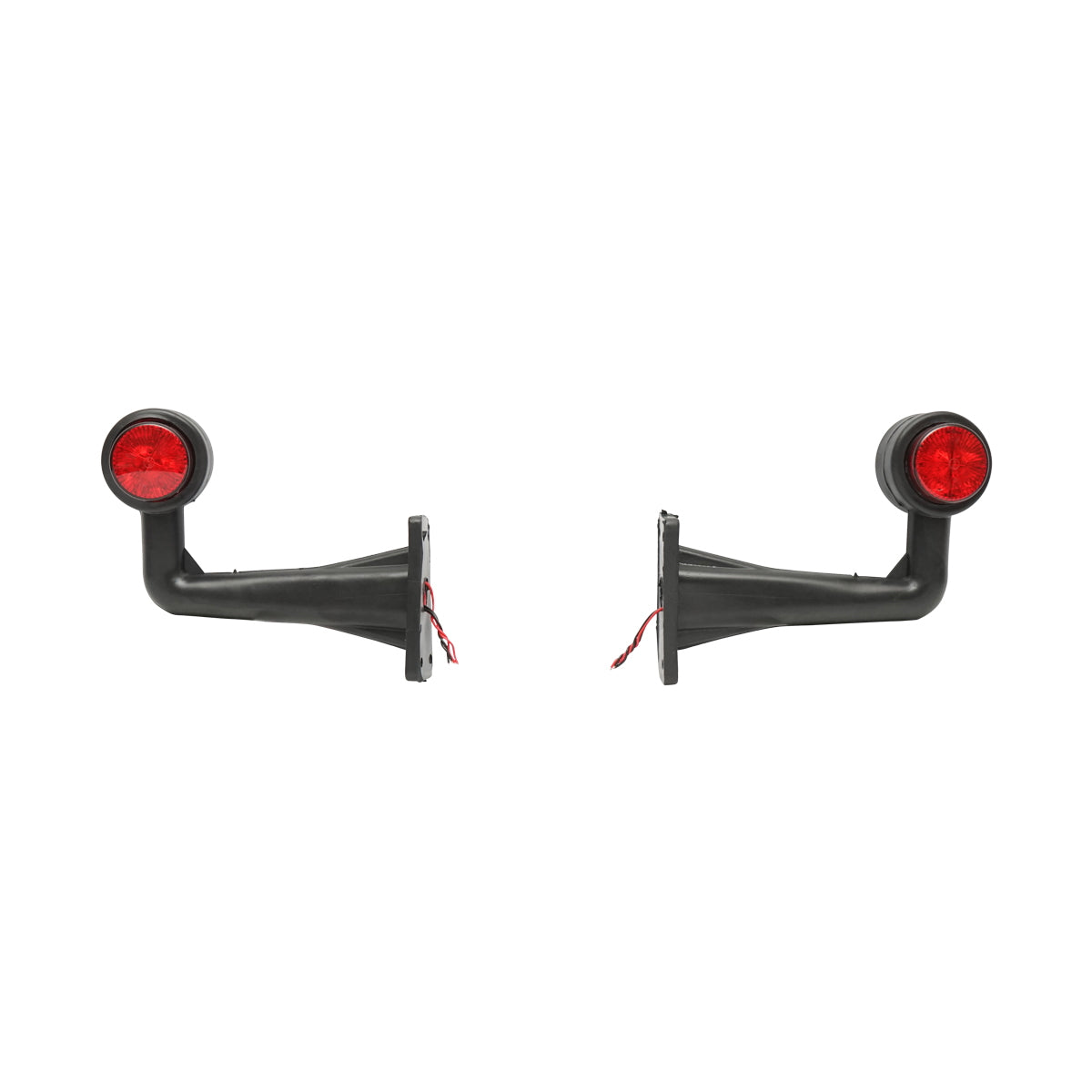 Side marker lights with LED 12/24V, red-white Breckner Germany