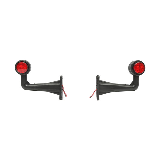 Side marker lights with LED 12/24V, red-white Breckner Germany