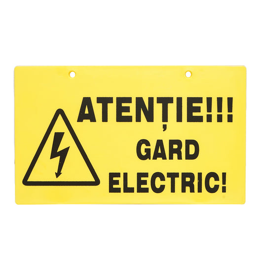 Warning sign for electric fence Breckner Germany