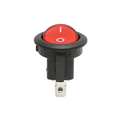 On-off switch button 12V/10A, 250V AC/6A with 3 pins Breckner Germany