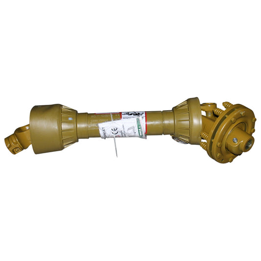 Cardan 850 mm S7 T7 with clutch composed of 2 discs cross 30.2x106.5 (star pipe) 1 3/8 Z=6 cutter