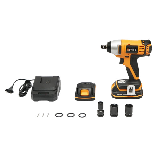 1/2 impact screwdriver 20V 180Nm, quick charge battery 2x2Ah Hoteche