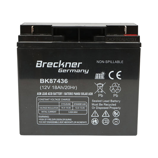 Battery for solar panel 12V 18Ah-20Hr Breckner Germany