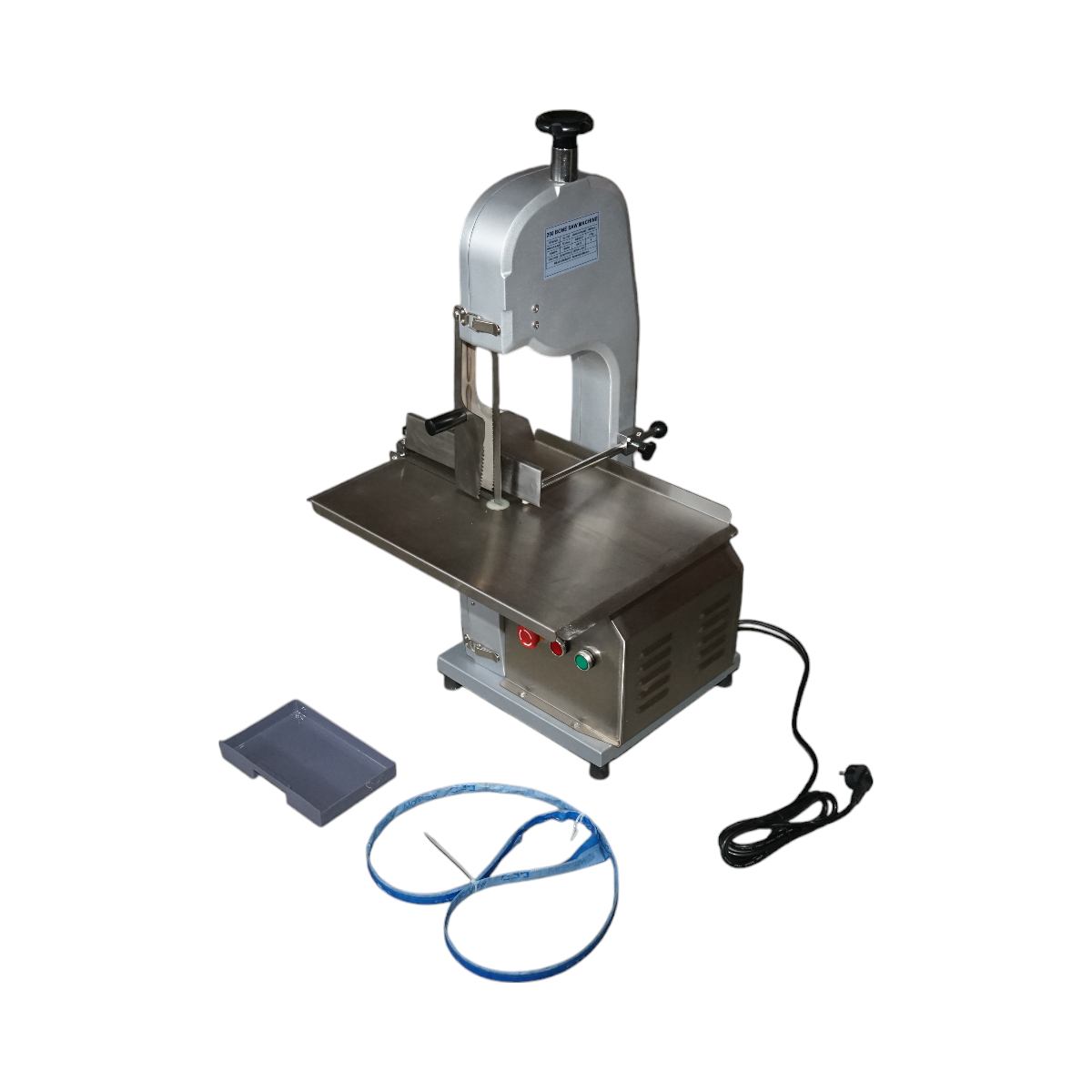 1500W electric meat and bone cutting machine, 220V, cutting speed 15.4 m/s, saw blade 1650mm