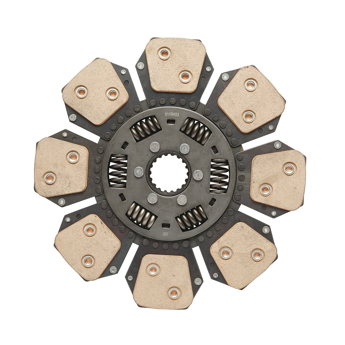 Clutch disc with a diameter of 350mm, inner diameter 1 of 45mm, inner diameter 2 of 50mm Z=18 for Fiat OEM 5118453