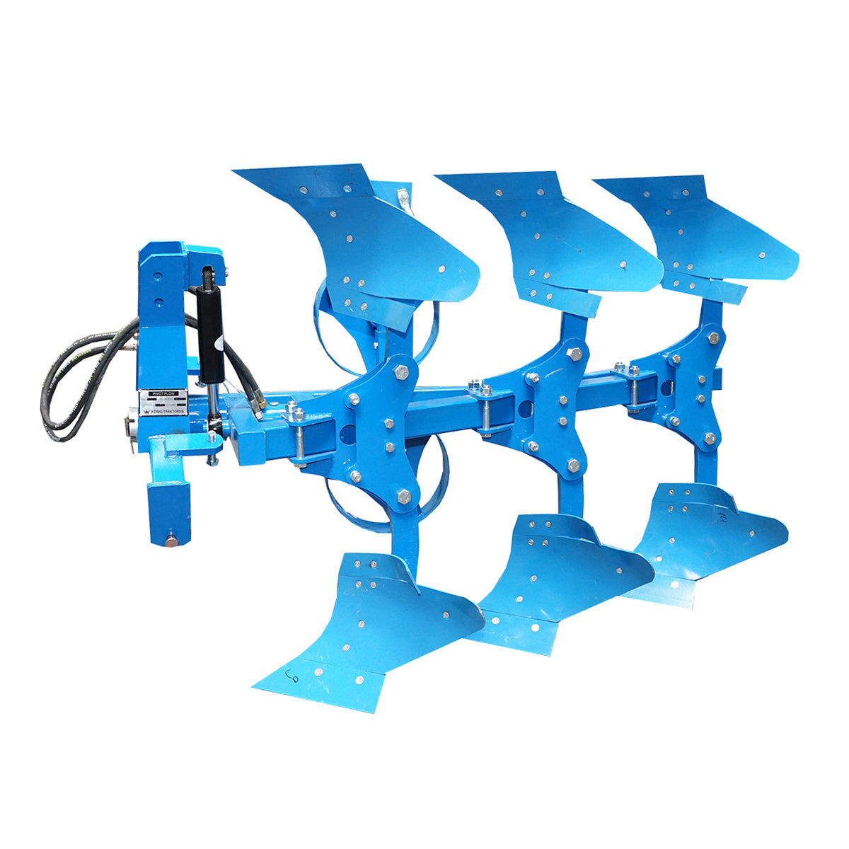 Agricultural plow with 3 reversible hydraulic bodies, full cormanes Konig Traktoren