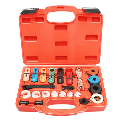 Air conditioning and fuel pipe assembly/dismantling kit