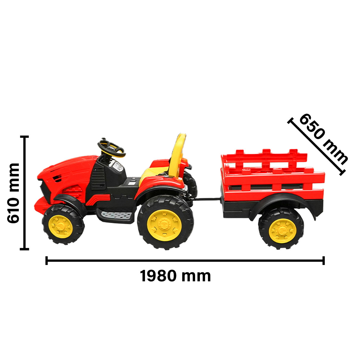 Electric tractor with remote control and battery for children toy 1980x610x650mm