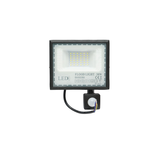 LED Projector 30W, 220V, 6500K, IP65 with motion sensor Breckner Germany