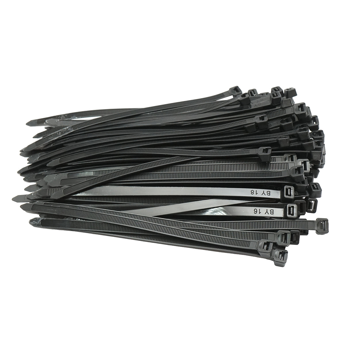 Facet, plastic collar 7.6x200mm, black, set of 100 pieces Breckner Germany