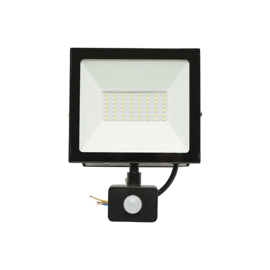 LED projector 50W, 4500lm, 6400K, IP44 power 220V-240V with motion sensor Breckner Germany