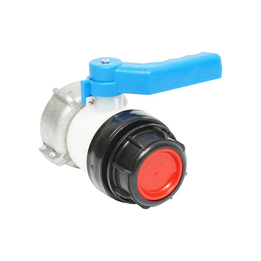 Ball valve IBC basin S60x6, DN50 diameter thread 75mm, EPDM gasket