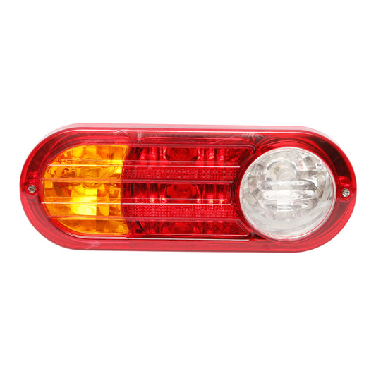 Oval rear stop lamp with stripes 4 functions Breckner Germany