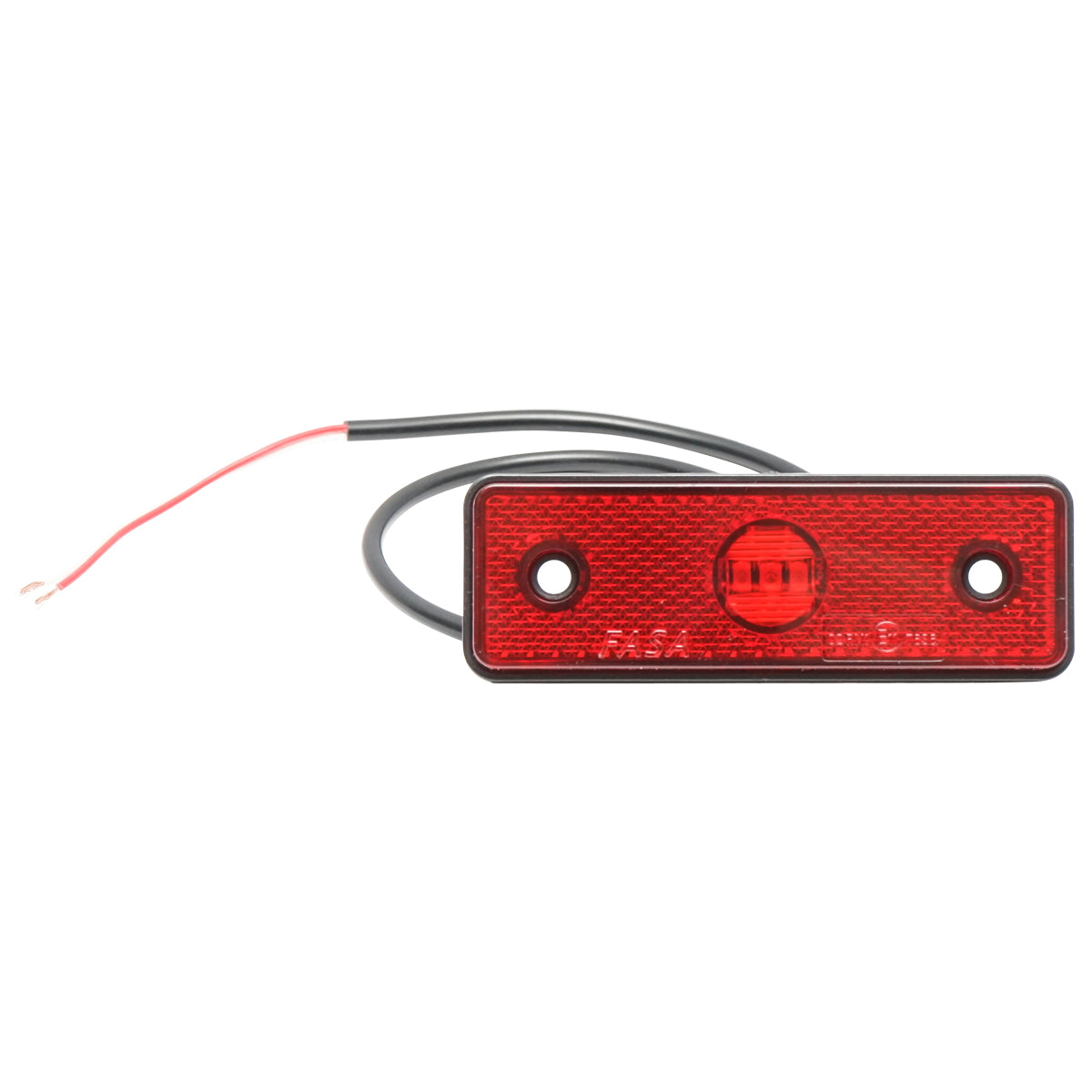Red side marker lamp 24V with LED