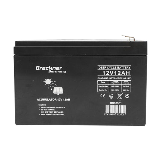 Stationary battery 12v, 12AH 150x100x95mm Breckner Germany