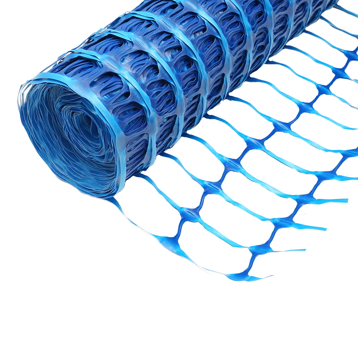 Boundary fence mesh 1mx50m with eyes 70x40mm, 110g/m blue