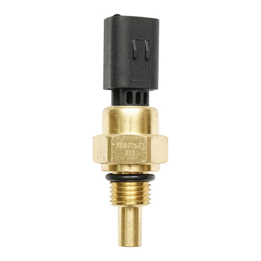 Temperature sensor for radiator cooling liquid with 2 pins for John Deere RE537637
