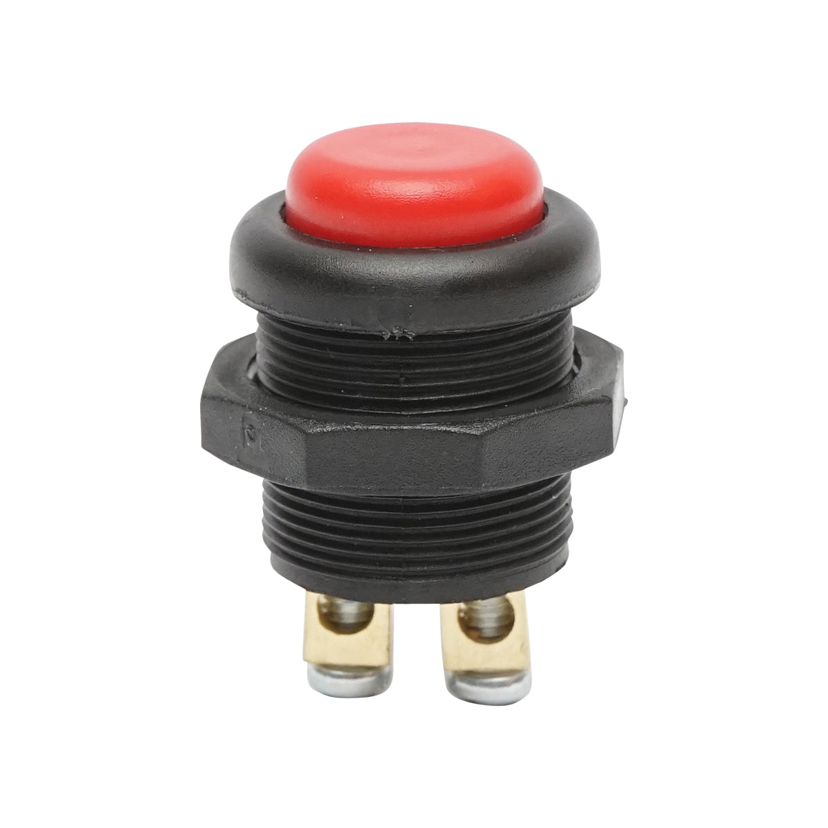 Plastic push button with return, red Breckner Germany