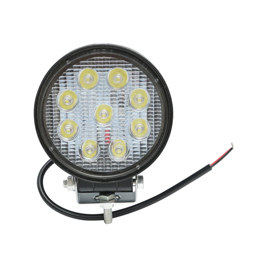 Lamp with 9 LEDs 10-60V 27W radiation angle 30 degrees spot type 114x114x48mm 6000K IP67 Breckner Germany