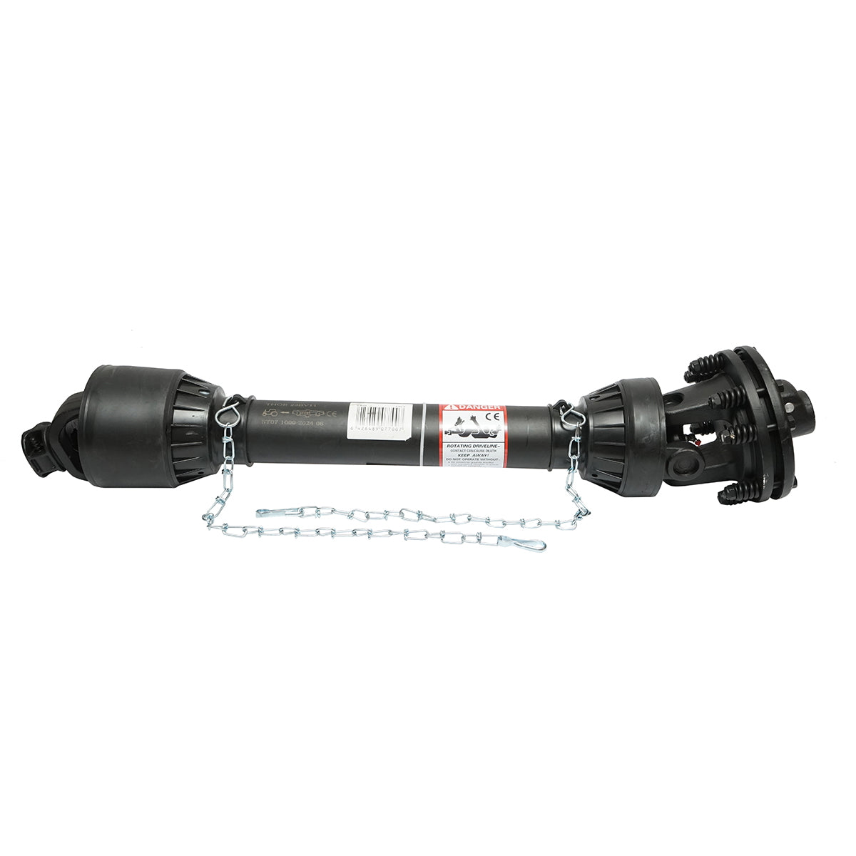 Cardan 1000 mm S7 T7 with a clutch made of 2 cross discs 30.2x106.5 (star pipe) 1 3/8 Z=6 milling cutter