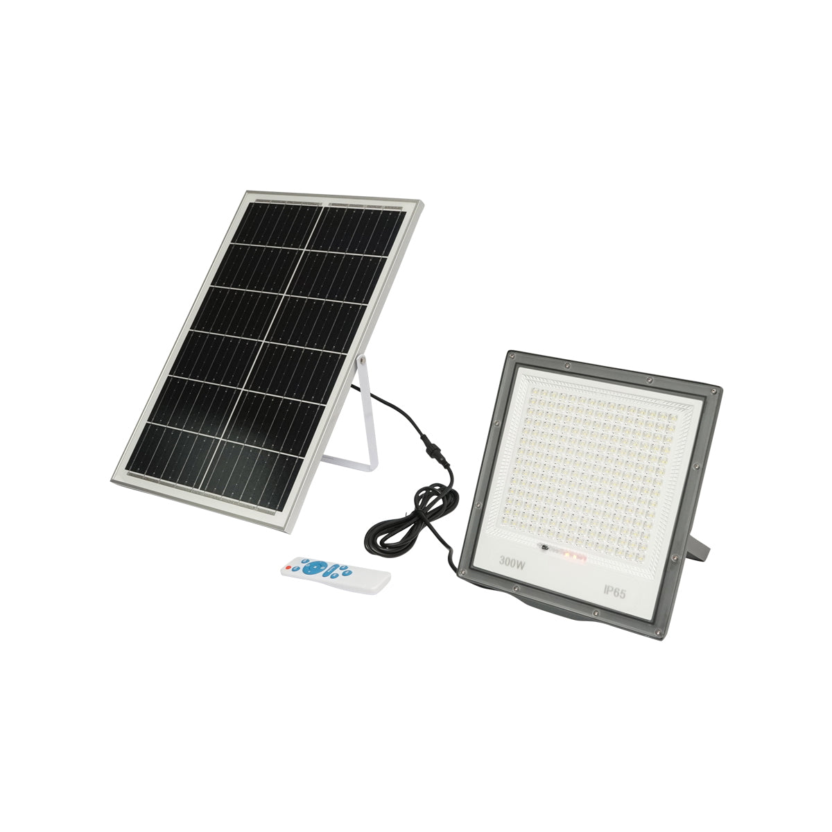 300W LED projector, 6400K with 30W solar panel, battery, and remote control Breckner Germany