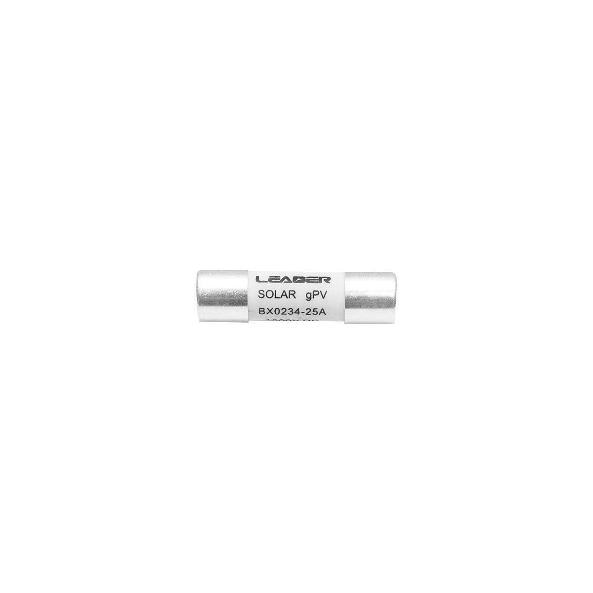 Cylindrical fusible safety BX0234 for gPV solar systems, 25A, 1000V Leader